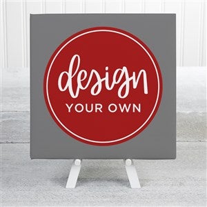 Design Your Own Personalized 8" x 8" Canvas Print- Grey - 17807-G