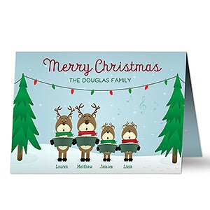 Reindeer Family Holiday Card - 17827