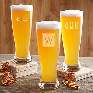 Classic Celebrations Personalized Beer Pilsner Glass - 17833-M