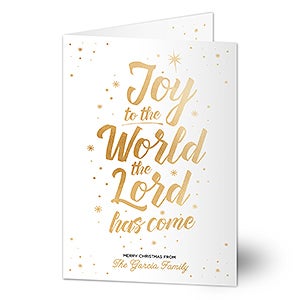 Joy To The World Holiday Card - 17844