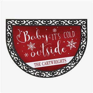 Christmas Quotes Personalized Half-Round Doormat - 17872