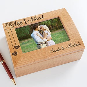 You're All I Need Personalized Photo Box - 17900