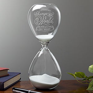 Time with Teachers Personalized Sand-Filled Hourglass - 17903
