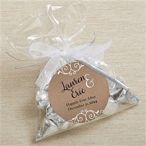 Rustic Chic Personalized Party Favor Stickers - 17933