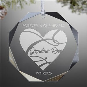 Memorial Premium Octagon Engraved Ornament - 17979-N