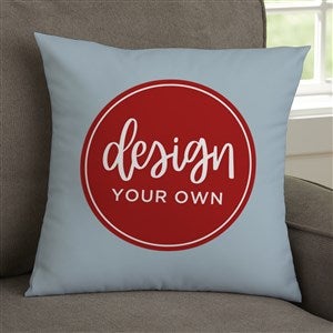 Design Your Own Personalized 14x14 Throw Pillow - Slate Blue - 18015-SB