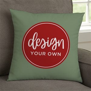 Design Your Own Personalized 14x14 Throw Pillow - Sage Green - 18015-SG