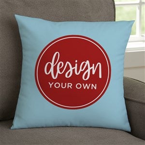 Design Your Own Personalized 14x14 Throw Pillow - Baby Blue - 18015-BB