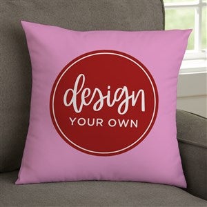 Design Your Own Personalized 14x14 Throw Pillow - Pastel Pink - 18015-P