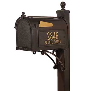 Personalized Custom Mailbox - Bronze - 18039D-BR
