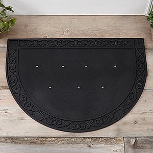 Half Round Recycled Rubber Doormat Tray - 18086