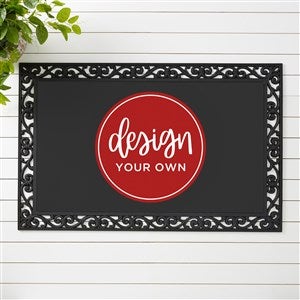 Design Your Own Personalized Doormat - Black - 18113-B