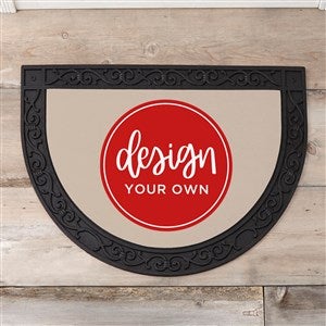 Design Your Own Personalized Half Round Doormat- Tan - 18115-Tan