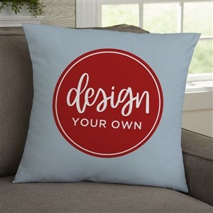 Design Your Own Personalized 18x18 Throw Pillow - Slate Blue - 18127-SB