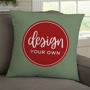 Design Your Own Personalized 18x18 Throw Pillow - Sage Green - 18127-SG