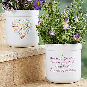 Close to Her Heart Personalized Outdoor Flower Pot - 18195