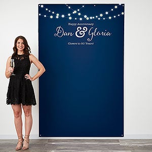 Twinkle Lights Personalized Photo Backdrop - 18218