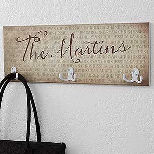 Together Forever Personalized Coat Rack - 18228