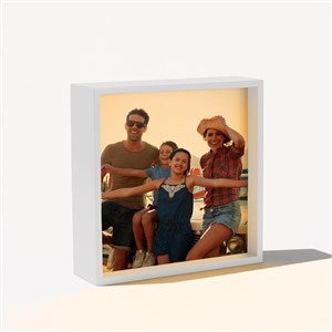 Personalized Photo LED Ivory Light Shadow Box- 6x 6 - 18241-I-6x6
