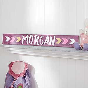Tribal Inspired Name Décor Personalized Wooden Sign - For Her - 18249-F