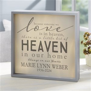 Heaven In Our Home Personalized LED Light Shadow Box- 10x10 - 18272-10x10