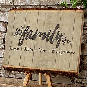 Cozy Home Sign - Small Personalized Basswood Plank - 18276-S