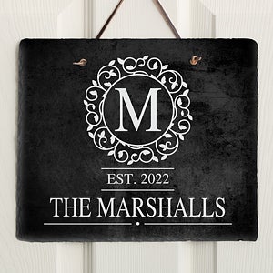 Circle  Vine Personalized Slate Plaque - 18277