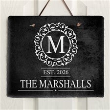 Circle  Vine Personalized Slate Plaque - 18277