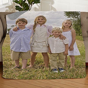 Picture Perfect Personalized 50x60 Quilted Photo Blanket - 18280-Q