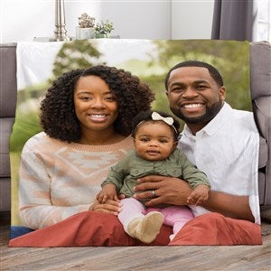 Picture Perfect Personalized 50x60 Lightweight Fleece Blanket - 18280-LF