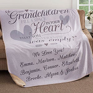 Grandparents Personalized 50x60 Sherpa Blanket - 18353-S