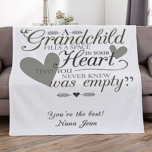 Grandparents Personalized 50x60 Sweatshirt Blanket - 18353-SW