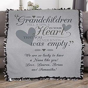 Grandparents Personalized 50x60 Tie Blanket - 18353-T