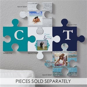 Personalized Photo Wall Puzzle- Wood Textures - 18369