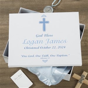 Baptism Day Personalized Keepsake Memory Box - 8x10 - 18389-S