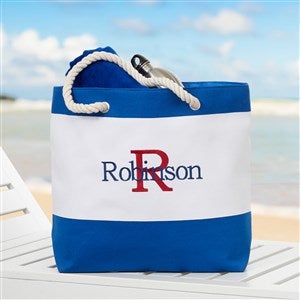 Initial & Name Canvas Tote Bag –