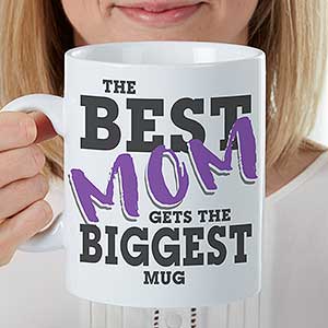 The Best... Personalized 30oz. Oversized Coffee Mug For Her - 18473