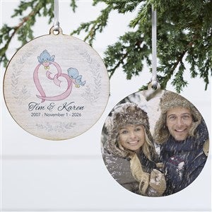 Personalized Precious Moments Anniversary Wood Photo Ornament - 18481-2W