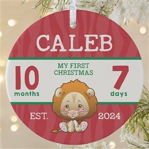 Babys First Christmas Precious Moments Personalized Ornament - 18482-1L