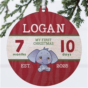 Precious Moments Personalized Babys First Christmas Wood Ornament - 18482-1W