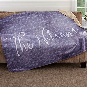 Together Forever Personalized 50x60 Sherpa Blanket - 18490-S