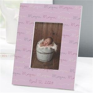 Modern Baby Girl Personalized 4x6 Tabletop Frame - Vertical - 18505-TV