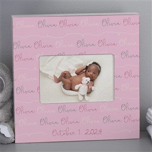 Modern Baby Girl Personalized 4x6 Box Frame- Horizontal - 18505-BH
