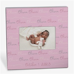 Modern Baby Girl Personalized 4x6 Box Frame- Horizontal - 18505-BH