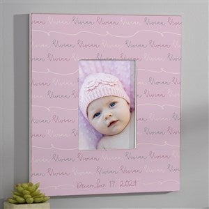 Modern Baby Girl Personalized 5x7 Wall Frame - Vertical - 18505-WV