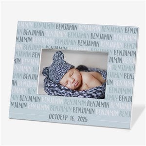 Modern Baby Boy Personalized 4x6 Tabletop Frame Horizontal - 18506
