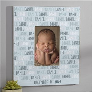 Modern Baby Boy Personalized 5x7 Wall Frame Vertical - 18506-WV