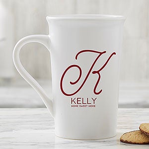 Name & Initial Personalized Latte Mug - 18544-U