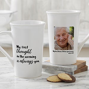 Personalized Memorial Photo Latte Mug - 18545-U
