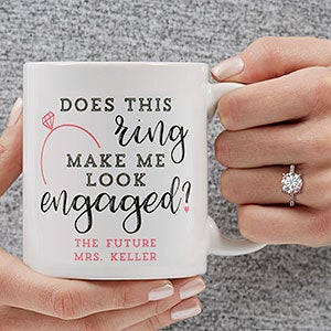 We're Engaged Personalized 30 oz. Oversized Coffee Mug